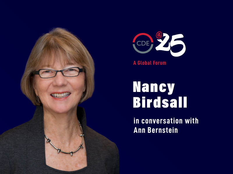 Nancy Birdsall in conversation with Ann Bernstein publication