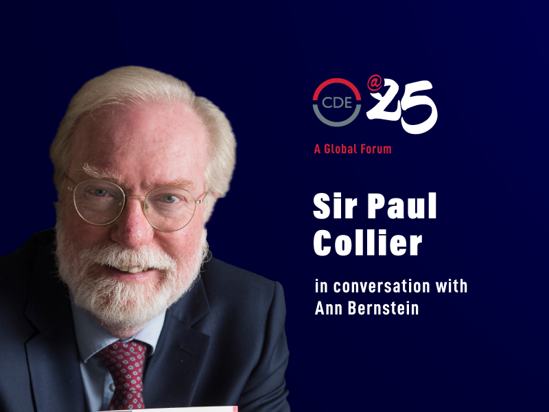 Sir Paul Collier in conversation with Ann Bernstein publication