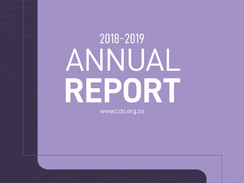 CDE annual report 2018 - 2019