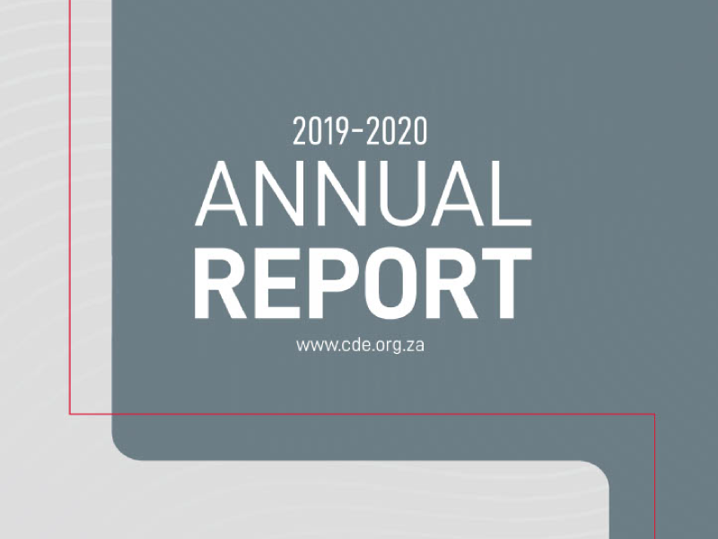 CDE annual report 2019 - 2020
